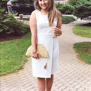 DKNY White Wrap Dress
